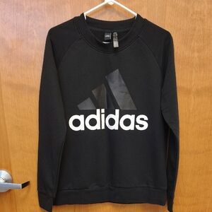 Adidas Women's Black Crewneck Sweatshirt